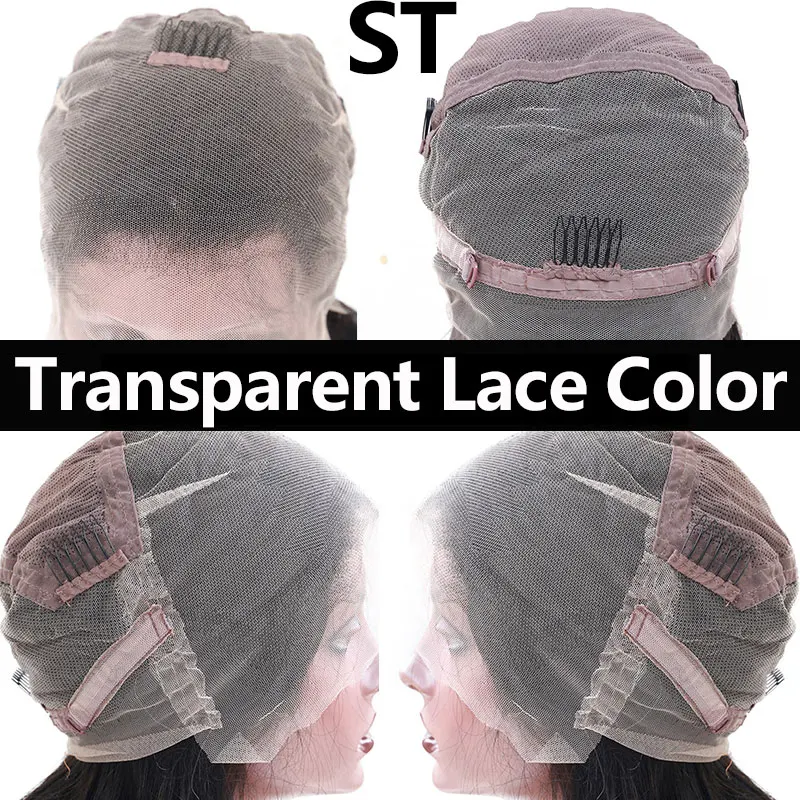 Transparent Lace Прямые бесклеевые полностью кружевные человеческие волосы парики предварительно выщипанные 250 плотность бразильские прозрачные парики на кружеве Ever beauty Remy - Цвет: Transparent Lace