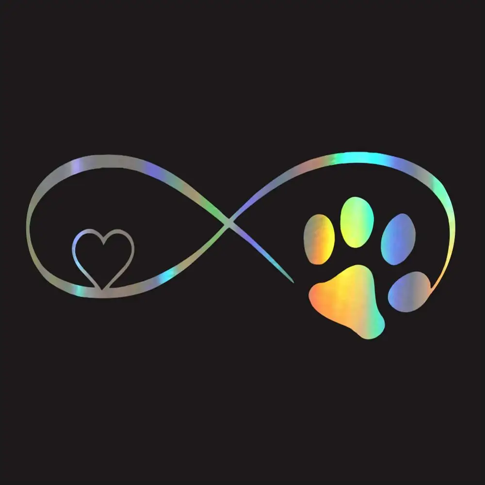 

SALE Car Sticker Vinyl Dog Cat Paw Love Car Window Stickers And Decals Funny 3D Stickers On Car Styling Creative Wholesale CSV