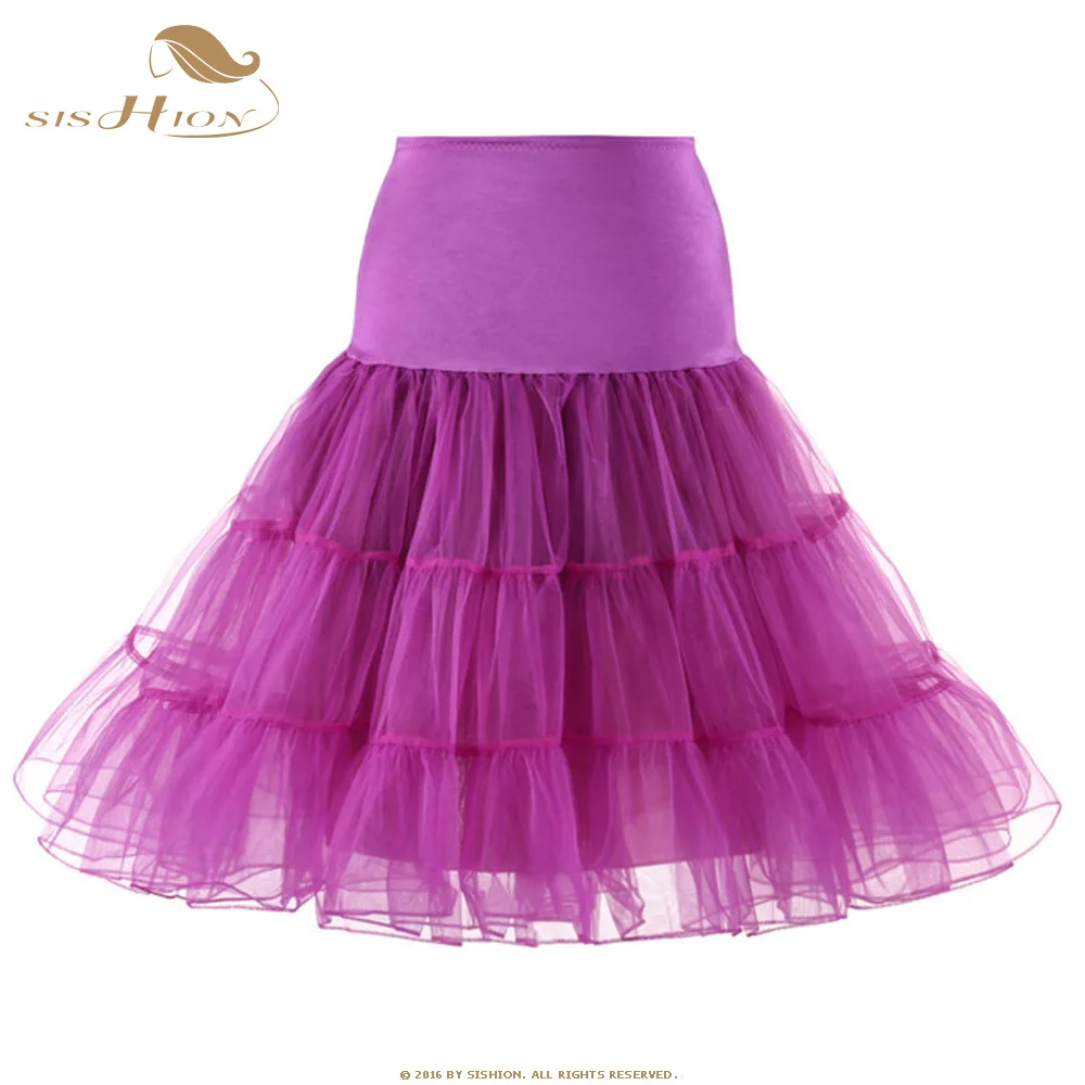 SISHION, фатиновые юбки, женская модная плиссированная юбка-пачка с высокой талией, Ретро стиль, Нижняя юбка, Женская юбка QY0704