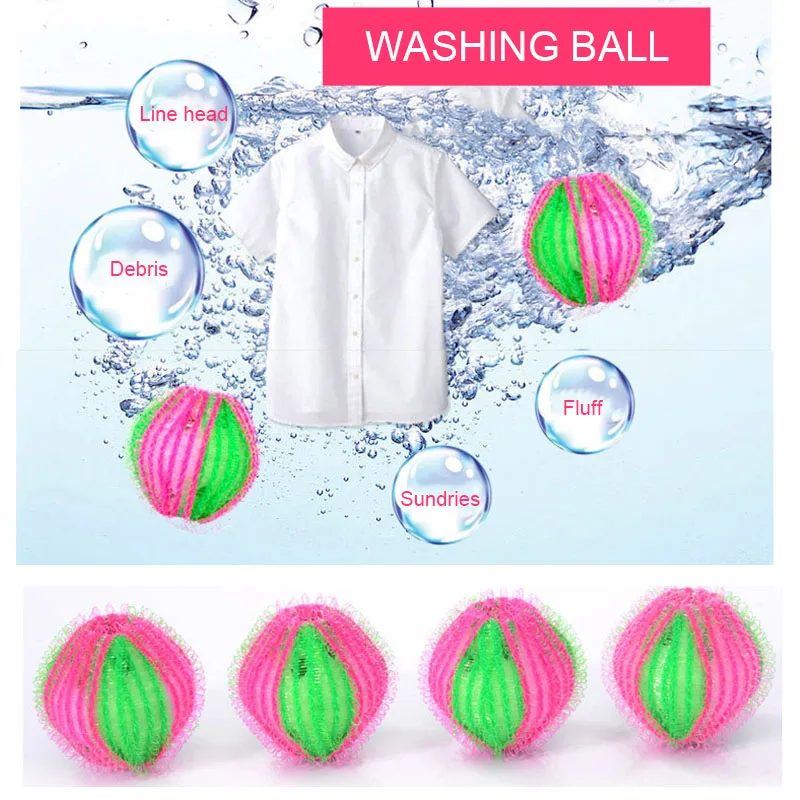 Горячая 6 шт шарики для мытья волос для стирки одежды инструменты для чистки ниточки из ворса машина для уборки