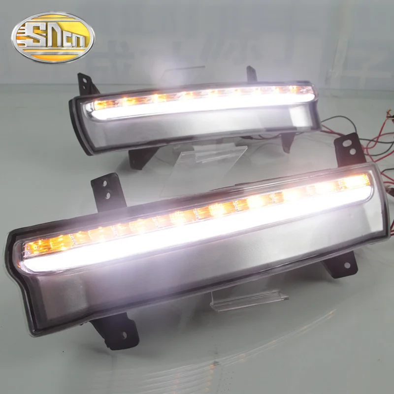 For Jeep Compass 2016 2017 2018 2019 Dynamic Turn Signal Waterproof Car DRL 12V LED Daytime Running Light Fog Lamp Decoration