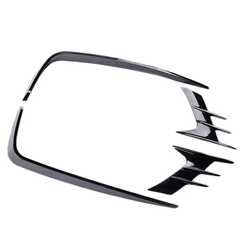 

Fit For Honda Accord 2018-2019 Bright Black Front Fog Lights Lamp Eyebrow Cover Trim