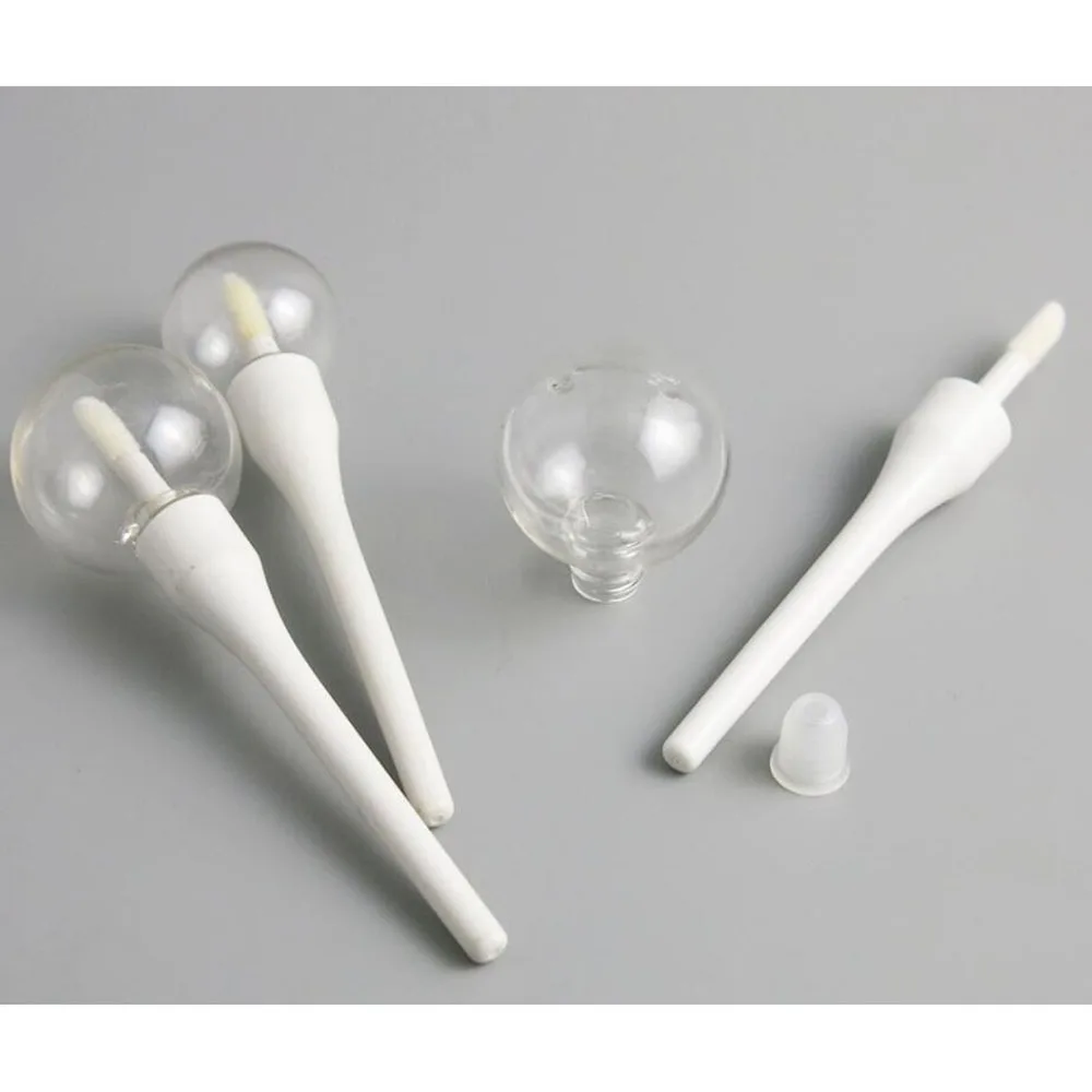 5/10pcs 6ml/11ml Empty DIY Makeup Lip Gloss Bottle Light Bulb Lip Gloss Tube Lollipop Clear Labial Glair Bottle