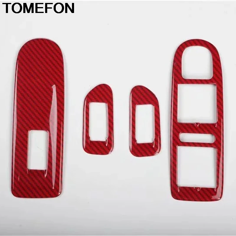 TOMEFON для Volkswagen Golf 6 MK6 2010 2011 2012 LHD Внутренняя дверь подлокотник окно переключатель кнопка покрытие подъемника отделка Аксессуары ABS