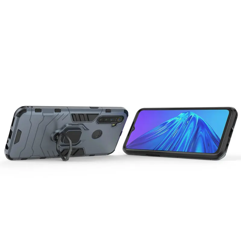 Чехол для Realme 5 RMX1911 3D Ring Armor чехол для Realme 5 RMX1911 для Oppo Realme 5 Pro rmxавтомобильный держатель телефона задняя крышка чехол