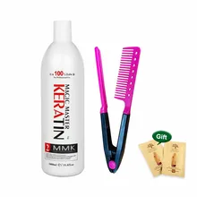 1000 мл свежий запах без формалина магический мастер Кератиновое лечение волос прямые и восстанавливающие поврежденные волосы+ 1 шт. красная расческа