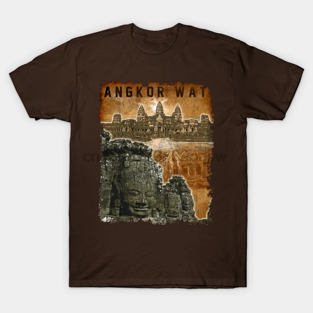 

Men tshirt Angkor Wat Pop Culture T Shirt Printed T-Shirt tees top