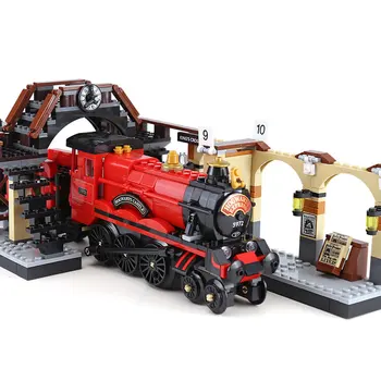 

16055 897pcs Magic Express Movie Potter Building Blocks Bricks Children's Christmas gift toy Compatible with 75955