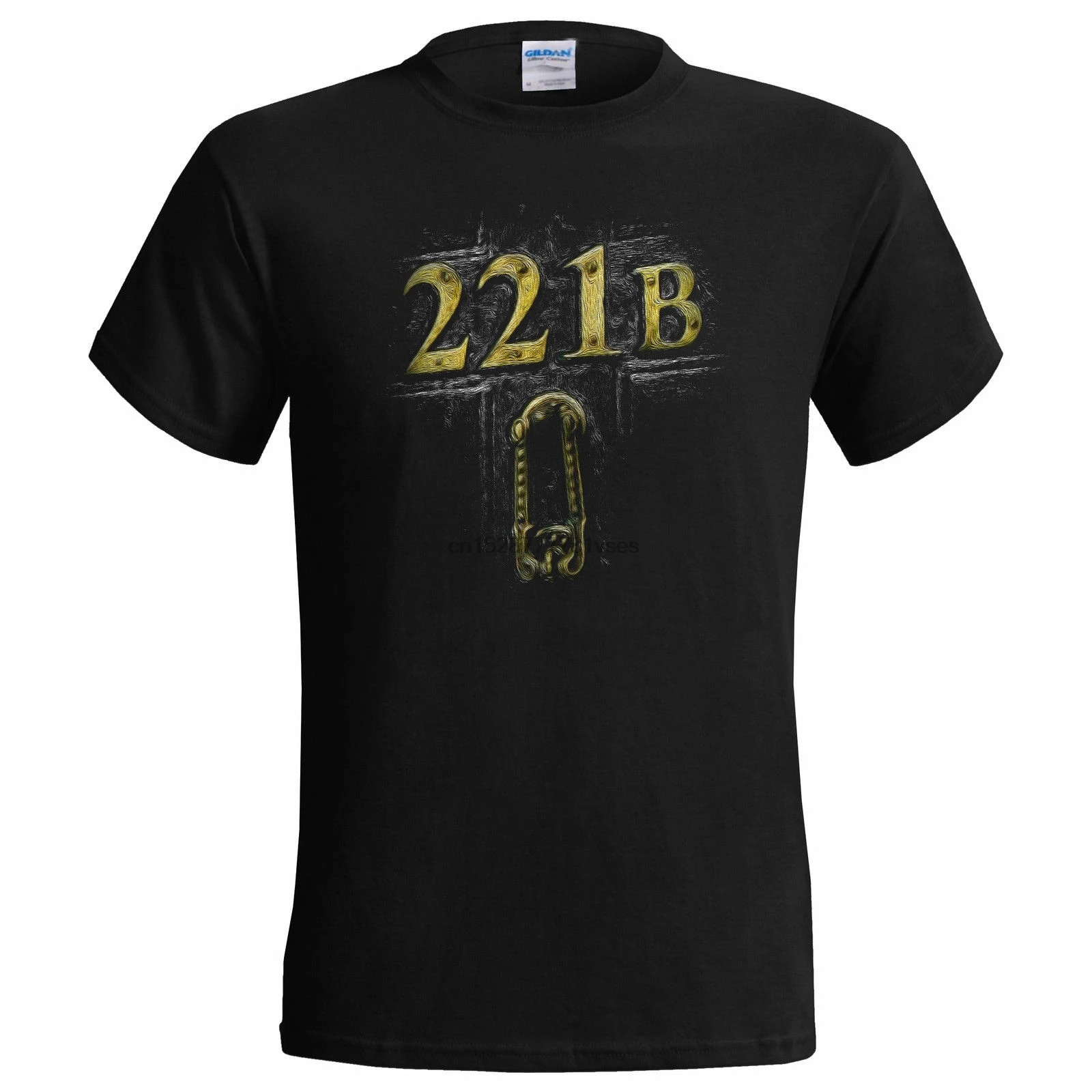 

Sherlock 221B mens T shirt Holmes Detective Watson Tops wholesale Tee custom Environmental printed Tshirt cheap wholesale