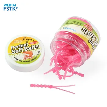 

Fishing Soft Lure Wobbler Worm Isca Artificial bait Swimbait Trout Lure TPR eco-friendly material 5.5cm/0.24g Soft Worm lure