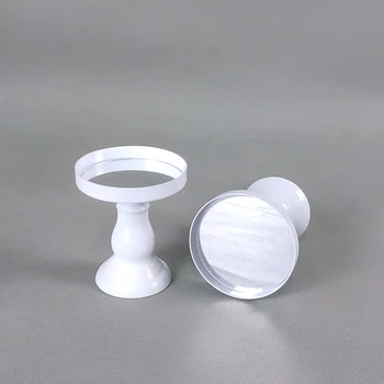 

new arrive small cup cake stand WHITE Mirror Round Metal Cake Stand Plate Home Wedding Birthday Party cake stand cake tool