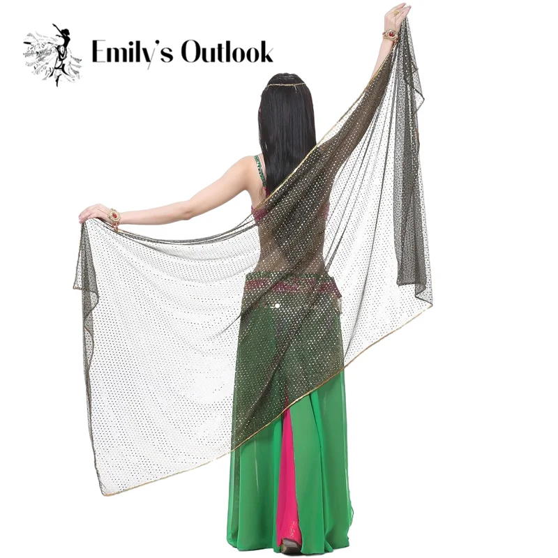 

Cheap Chiffon Solid Color Dance Veils Belly Scarves Dance Scarf Throwing Yarn Scarf Shawls Veils 210*95cm Black White