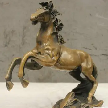 

Chinese China Culture Handmade Old bronze Brass Statue Lucky Horse Sculpture