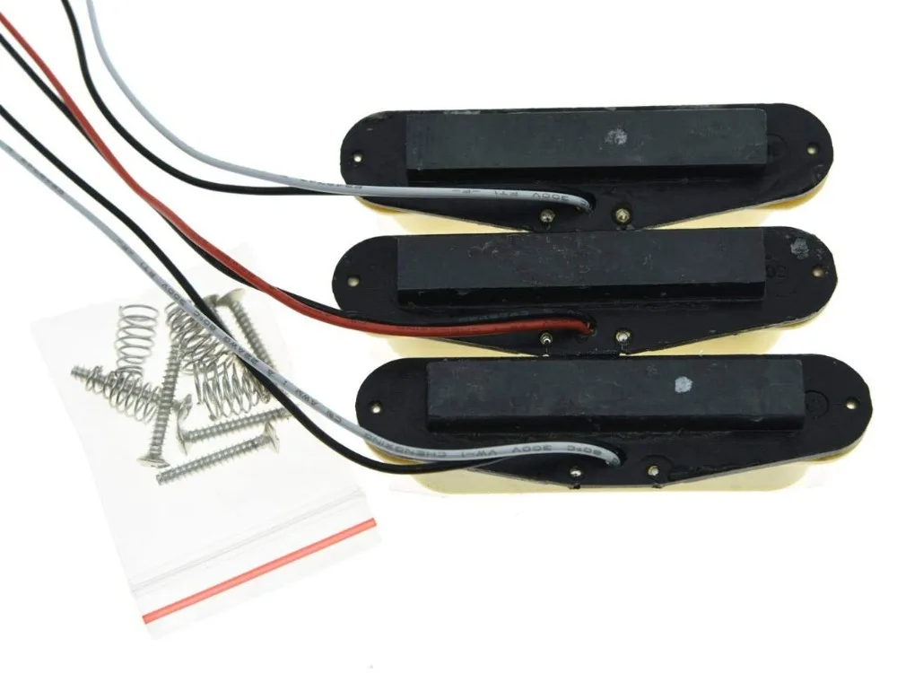 Wilkinson SSS однокаточная керамика звукосниматель для гитары N/M/B 1 комплект белый/черный
