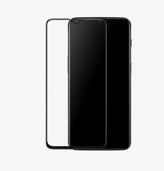 Черный Oneplus 7/7 T/6 T 3D закаленное стекло полное покрытие защита экрана изогнутые края 9H Высокое качество One Plus 6T 7 Передняя пленка - Цвет: Черный