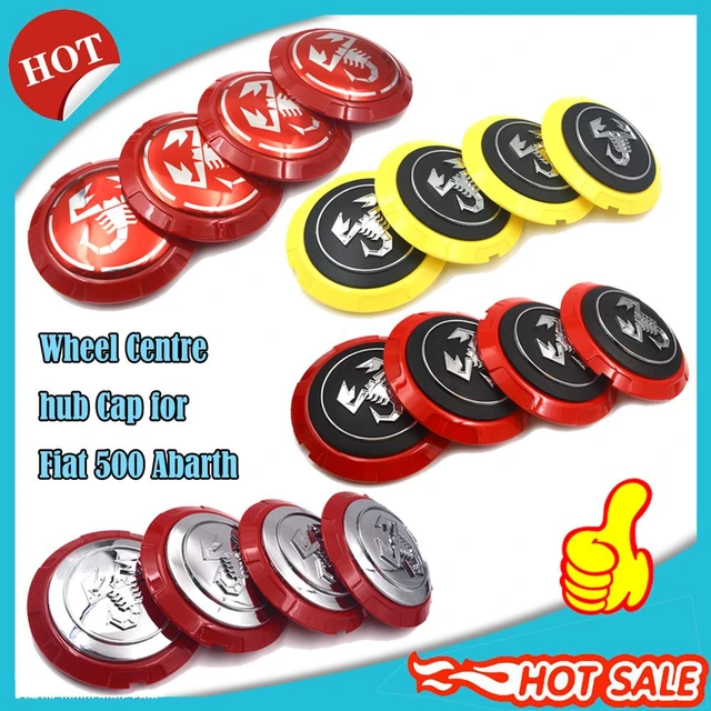 4 Pcs Roue de voiture Pneu Air Valve Core Caps pour Fiat 500 Grande Punto  Abarth Stilo Ducato Palio Bravo Doblo Croma Accessoires de voiture