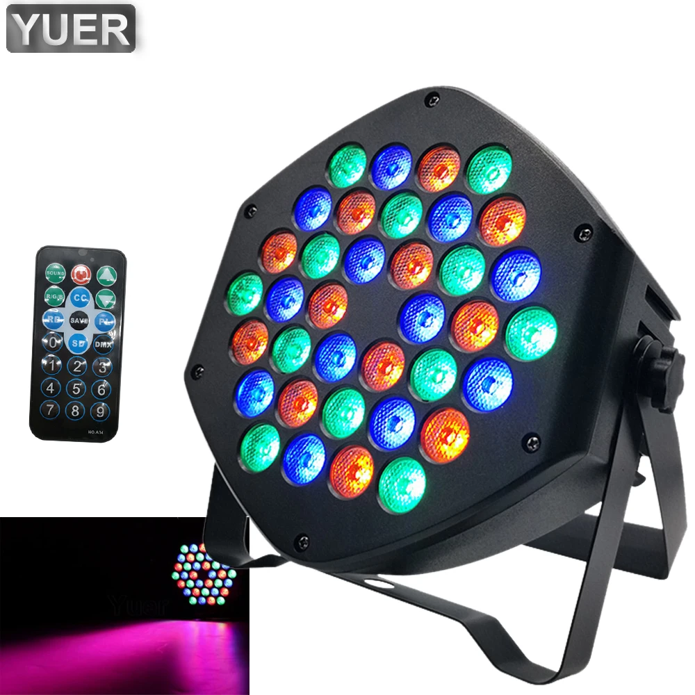 36LED RGB Disco Par Lights DJ Wash Strobe Lamp Party Christmas Bar Light Disco Laser Stage Light RGBW Wall Washer Spotlight