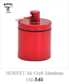 HORNET Stash Jar-герметичный алюминиевый контейнер для трав, устойчивый к запаху, керамическая курительная трубка, измельчитель трав