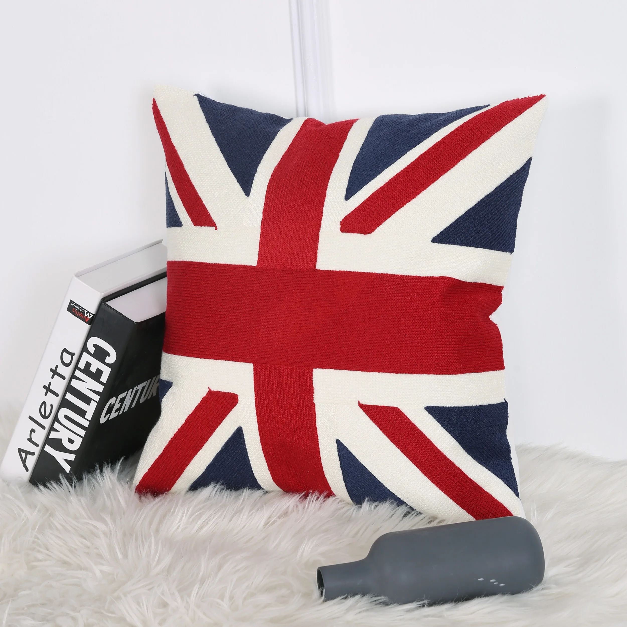 

SUO AI TEXTILE Cotton and linen Throw Pillow Covers Cushion Cases Decorative Square Pillow Case for Home Sofa 45X45cm 1 Piece