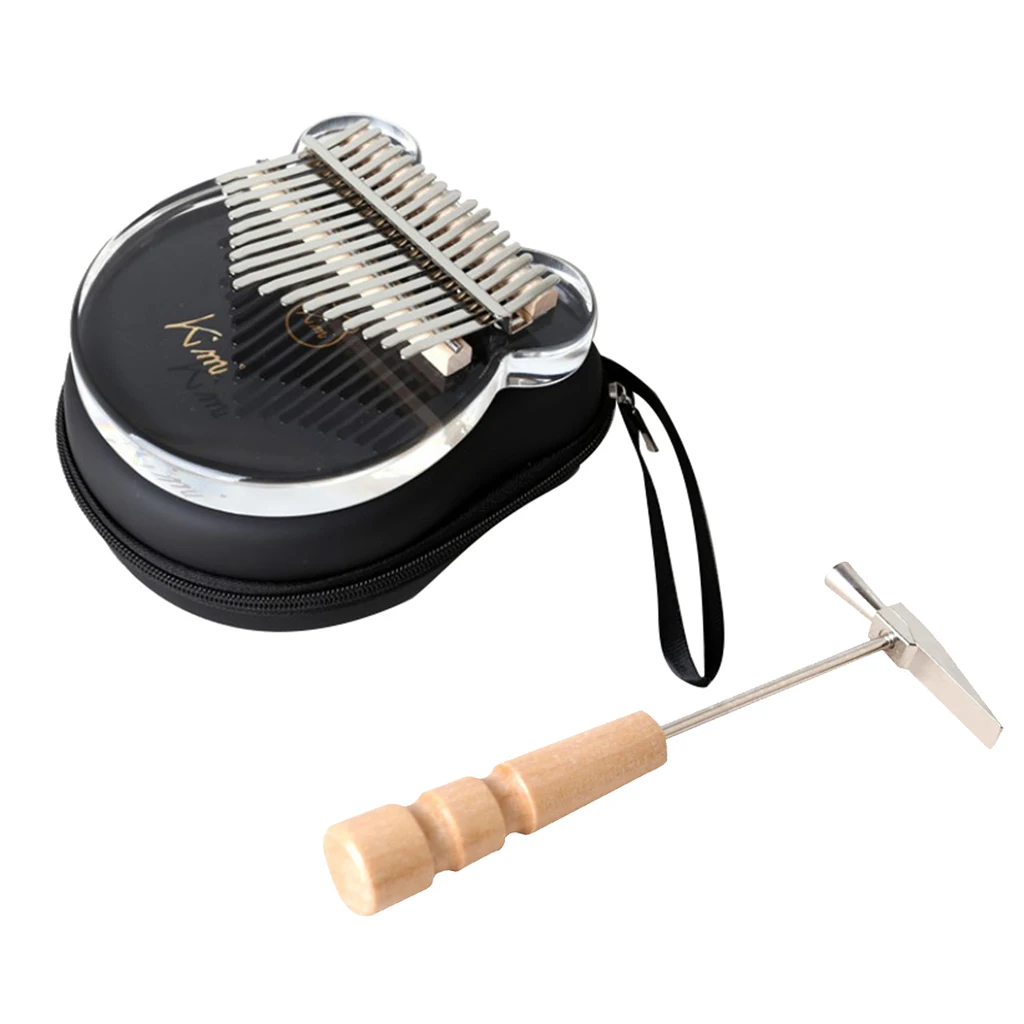 

17 Keys Kalimba Board Clear Acrylic Thumb Piano Mbira Keyboard Instrument