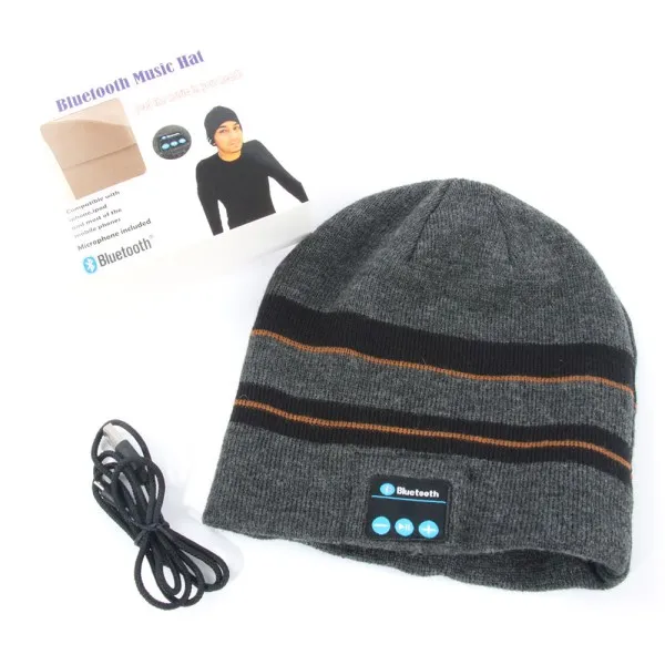 Wireless Bluetooth Headphones Hats Bluetooth Earphone With Mic Winter Warm Music Cap Headphones Fashion Mixed color Hat 5