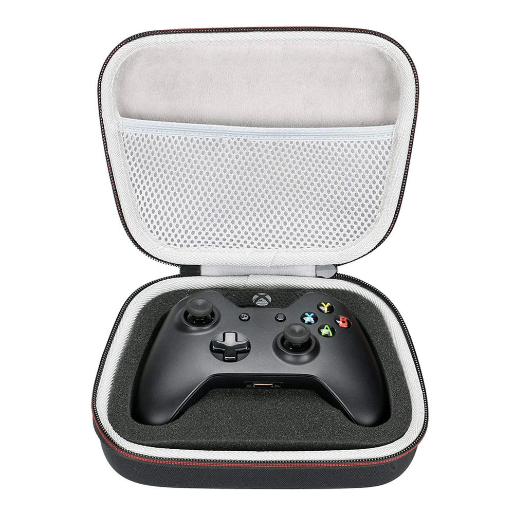 Najtaniej Przechowywanie EVA twarda obudowa przenośna torba podróżna do kontrolera Xbox One Xbox One S Xbox One X 360 z siateczkowa kieszeń pasuje do wtyczki