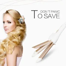 3 в 1 Тройная Плойка для волос, выпрямитель для волос, многофункциональный ролик с подогревом, профессиональный уход за волосами, инструменты для укладки 20#824