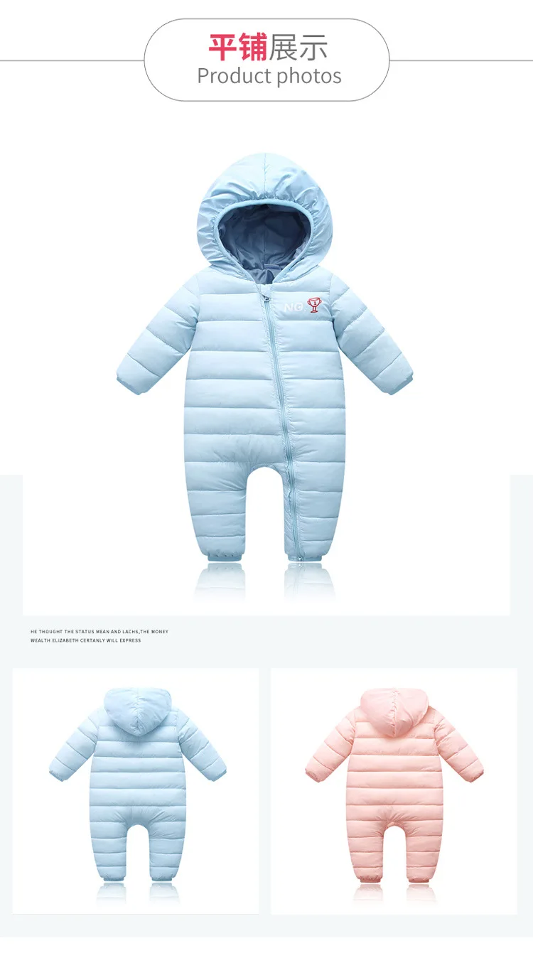 Высококачественные детские комбинезоны; зимняя детская теплая одежда из толстого хлопка; комбинезон; Верхняя одежда для детей; одежда для малышей