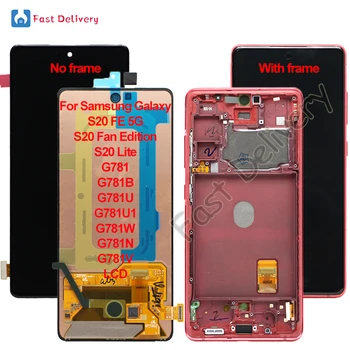 OLED per Samsung Galaxy S20 FE 5G S20 Lite G781 G781B G781U G781W G781N G781U1 G781V Display LCD Touch Screen Digitizer Assembly