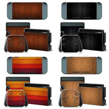 

Vinyl Screen Skin Sticker wood designs Protector Stickers for Nintendo Switch NS Console + Controller + Stand Holder Skins