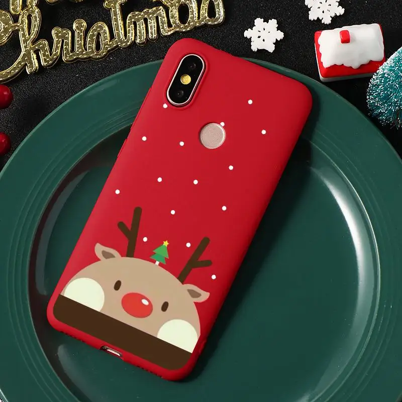 Счастливого Рождества с изображением оленя для ТПУ Xiaomi mi 9T Pro 9 SE F1 A1 A2 5X6X8 Lite Red mi Note 7 Pro 7 Y3 K20 Pro 7A 5A 6A 6 5 5A мягкий чехол - Цвет: lutoushu