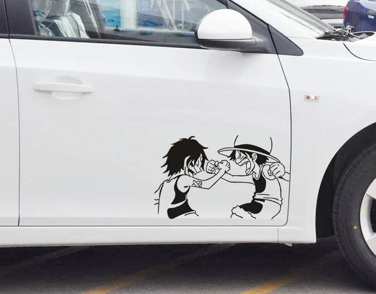 Наклейки на автомобиль одна деталь Пиратская обезьяна Luffy Portgas D Ace мультфильм