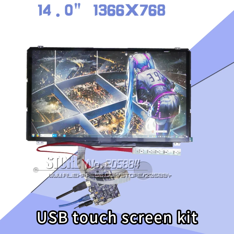 1" 15,6" USB сенсорный экран/USB сенсорный экран комплект