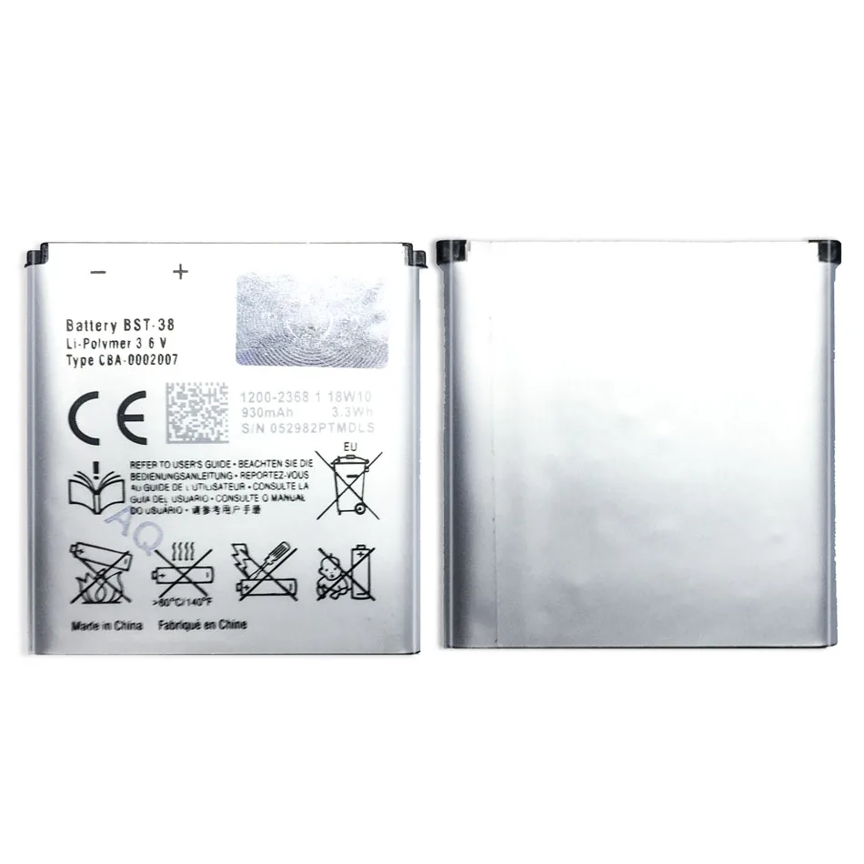 

For Sony BST-38 Phone Battery For Sony Ericsson W995 C510 C902 C905 K770I K850 W580I R306 W980 Z770i K770 930mAh