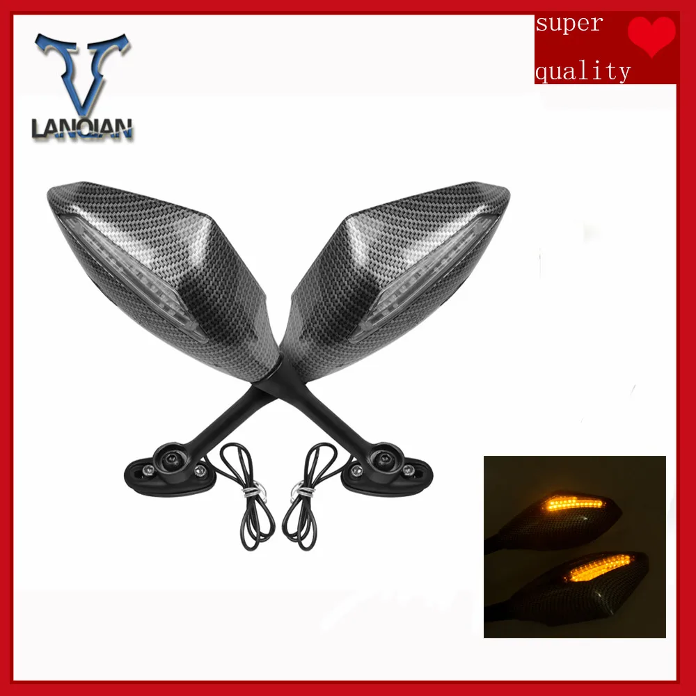 

Motorcycle Rearview Mirrors With Turn Signal LED Light for HONDA CB400 NC700X/N CB1000R NC 700V CTX 700 CB 300F RC 51 CB 500 X
