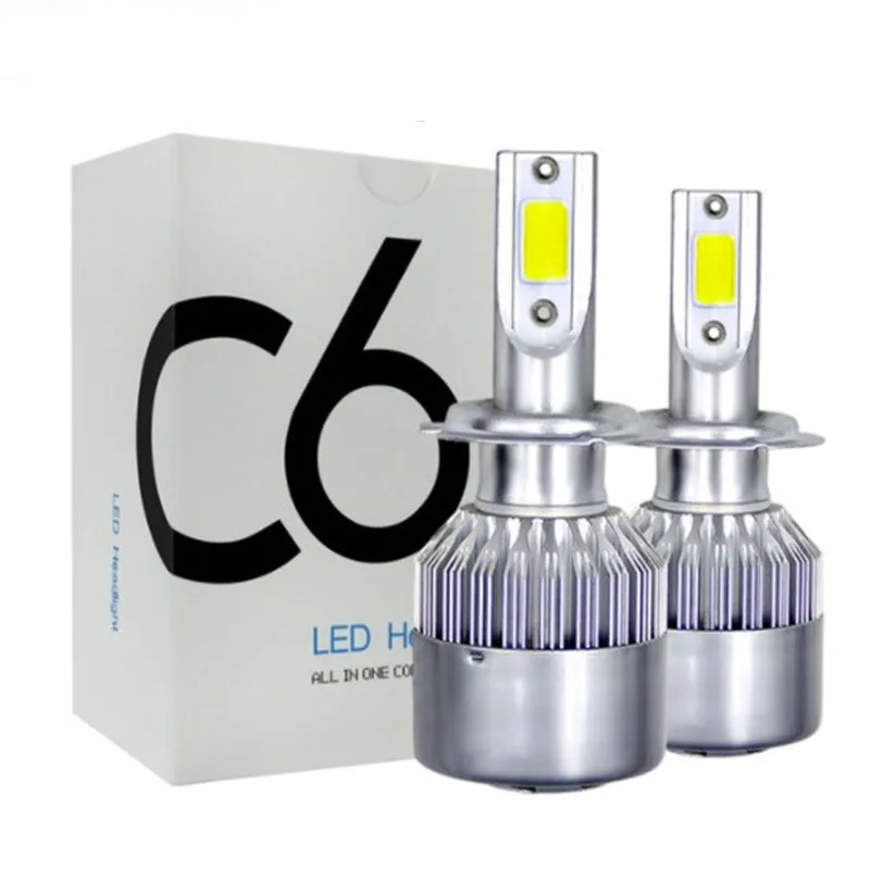 

LED 4300K S2 H4 H7 H1 COB LED Headlight Bulbs H11 H13 12V 9005 9006 H3 9004 9007 9012 72W 8000LM Car LED lamp 3000K 8000K 6500K