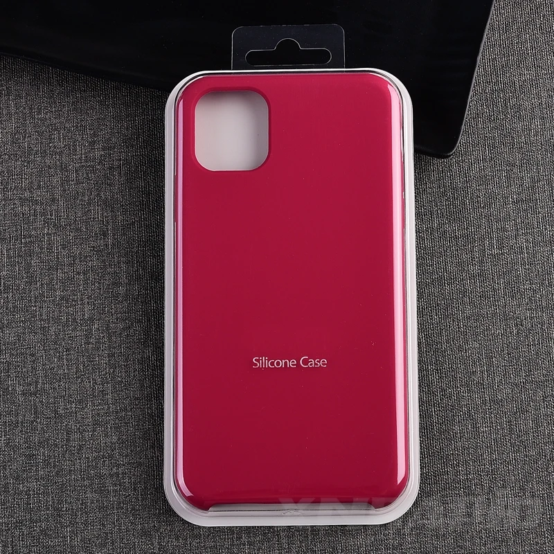 Rose Red Роскошный Официальный чехол для телефона с логотипом s для iphone 11 Pro Чехол для Apple 7 6s 8 6 Plus X XR Xs MAX силиконовый Жидкий чехол - Цвет: Rose Red