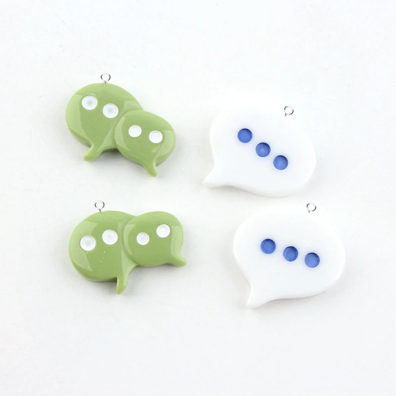 10pcs Cute Mini Resin Dialog Box Charms Kawaii Pendants Craft Decoration Jewelry Diy Earring Accessories C170 | Украшения и