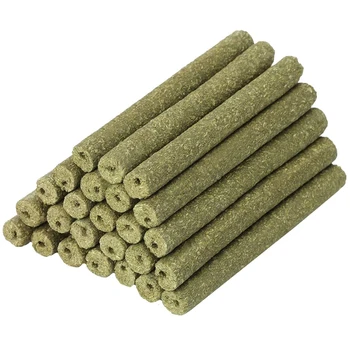 

40 PCS Natural Mixed Grass Stick Chinchilla Chew Toys for Guinea Pig Rabbit Gerbil Parrot Bunny and Other Small Animals