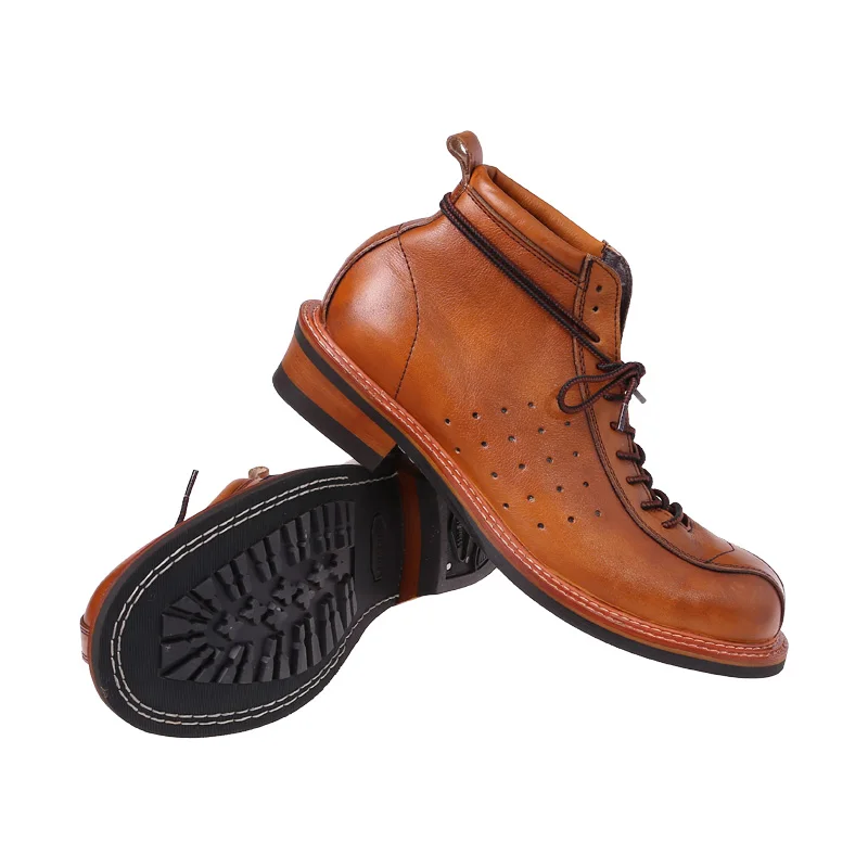 

In the hand-installed Martin locomotive boots riding boots men's shoes summer desert men