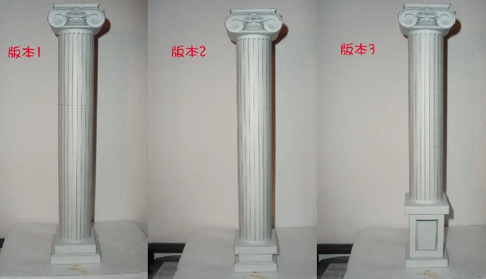 

10Pcs Paper Mould Saint Seiya Sacred Clothes Mythological Scene Patterned Stone Pillar Paper Model Decoration Handmade Gift