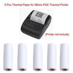 FOR 5pcs 57x30mm Thermal Receipt Paper Roll For Mobile POS 58mm Thermal Printer Lot