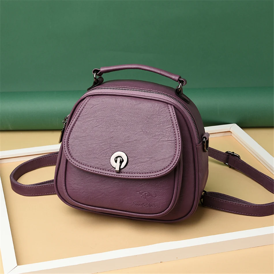 Многофункциональные рюкзаки для девочек-подростков Mochila Feminina, женские кожаные рюкзаки высокого качества, небольшой рюкзак в консервативном стиле