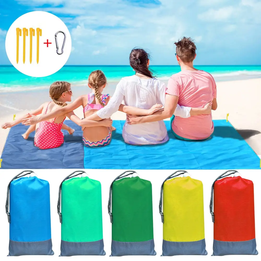 

Portable Picnic Beach Mat Pocket Blanket Waterproof Beach Mat Blanket Ground Mat Mattress Outdoor Picnic Camping Tent Mat