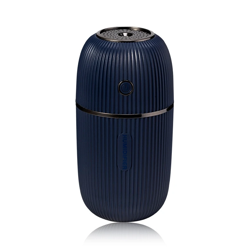 

Top Deals Portable 300ML Ultrasonic USB Aroma Essential Oil Diffuser Romantic Color Night Lamp Mist Maker Humidifier Navy Blue