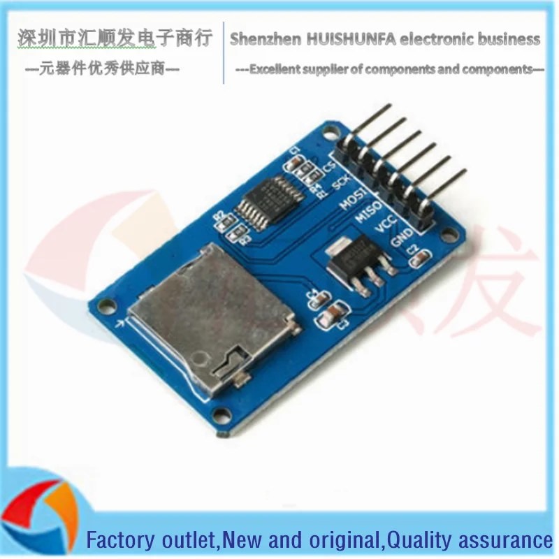 Модуль Micro SD card TF reader/writer SPI с чипом преобразования уровня | Электроника