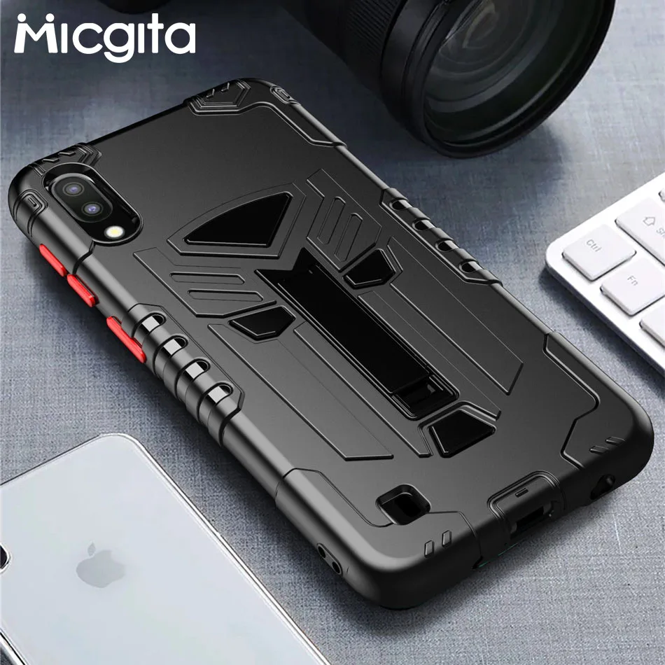 Чехол-подставка Micgita для Samsung Galaxy A10S A01 ударопрочный силиконовый чехол | Мобильные