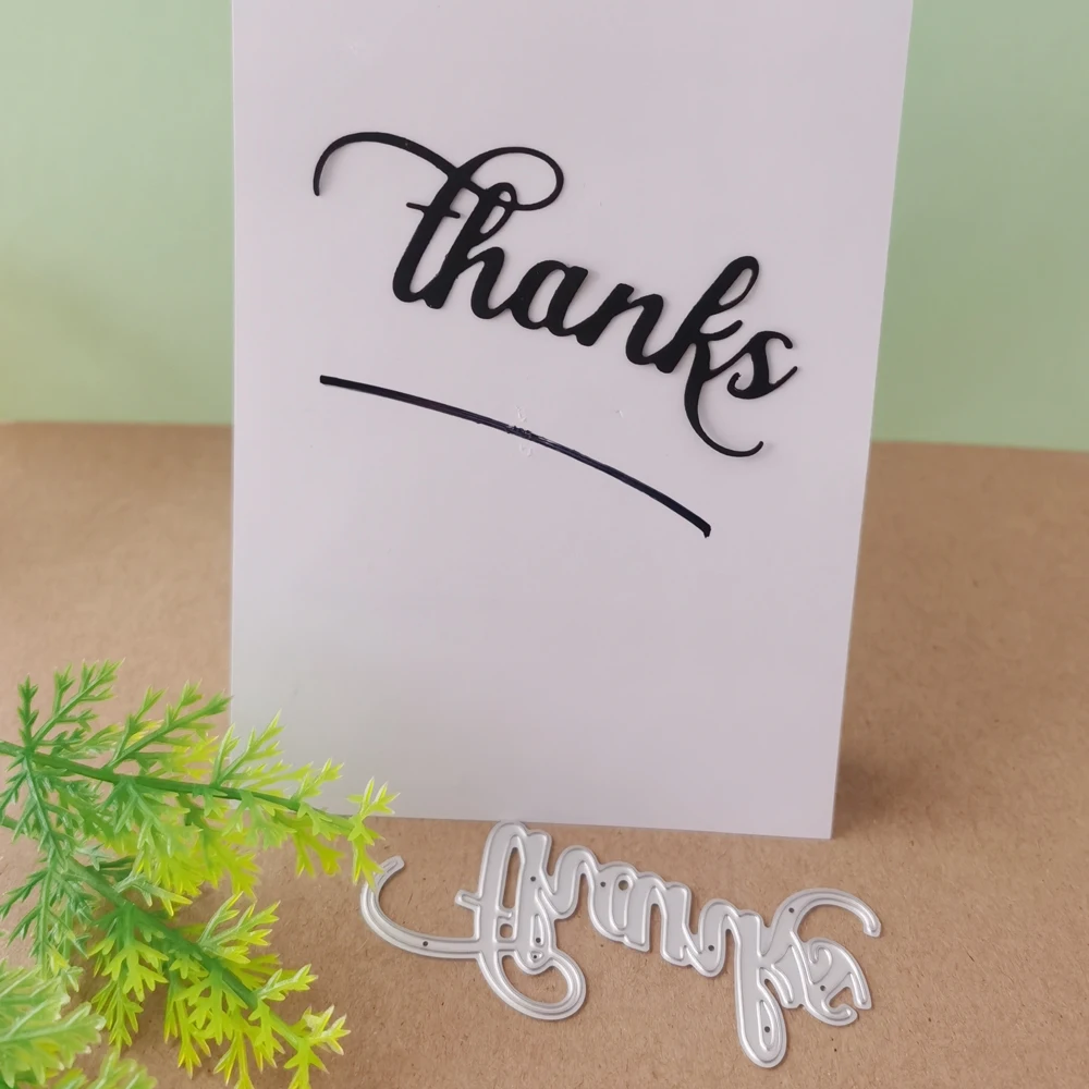 Алфавит с надписью Thank художественное украшение шрифтов металлическая Форма для