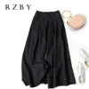 2022 Summer Women Aesthetic Style  Elastic Waist Solid Pants All-matched Casual  Wide Leg Cotton Linen Loose Pantalon RZBY260 ► Photo 3/6