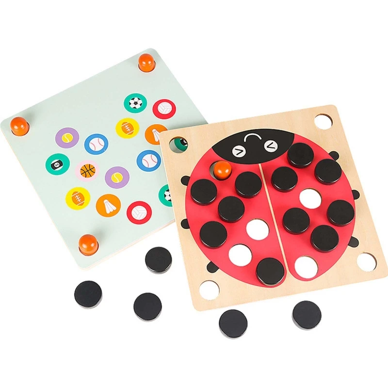 

New Children Beetle Memory Chess Memory Training Props Kids Puzzle Early Education Parent-child Interactive Table Game Toys
